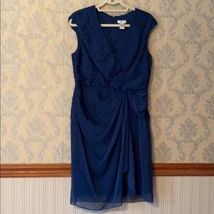 André Oliver Blue Ruffled Dress